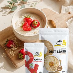 Dietní kaše 300g (10 porcí) + příchuť jahoda
