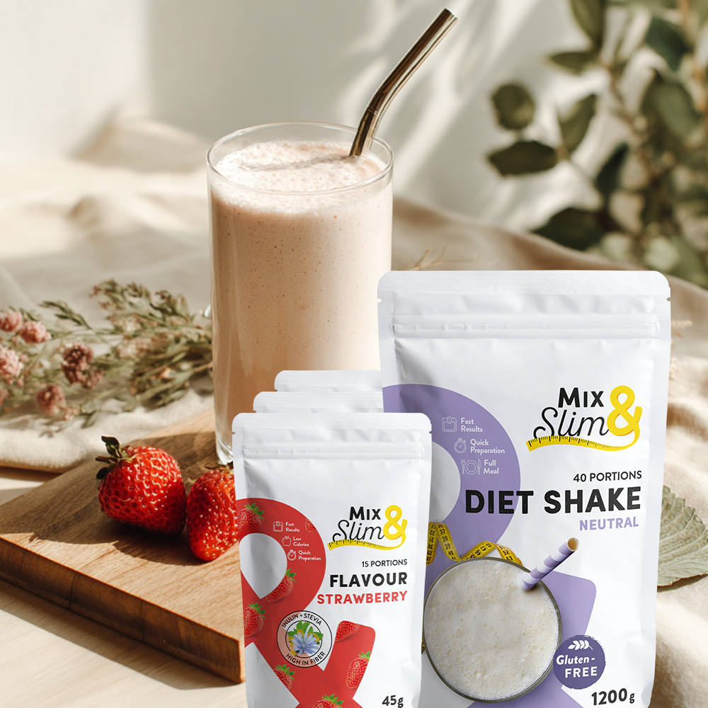 MixSlim Velký dietní koktejl 1200g (40 porcí) + 3x příchuť