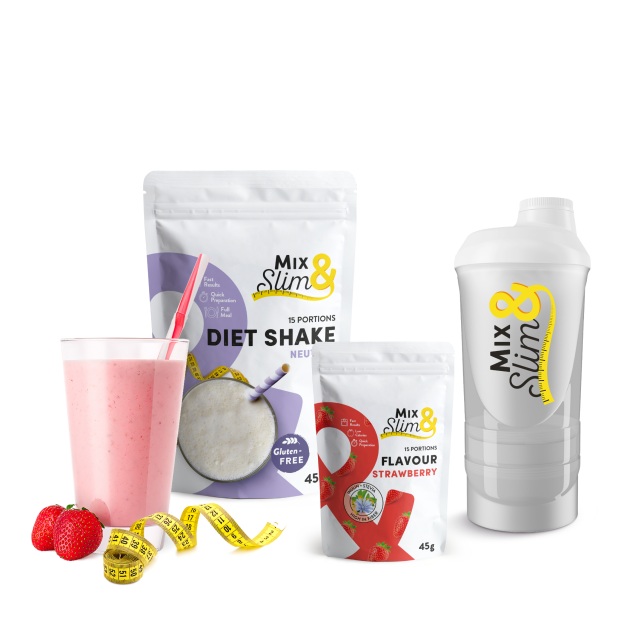 MixSlim Koktejl + Příchuť + Shaker (15 porcí)
