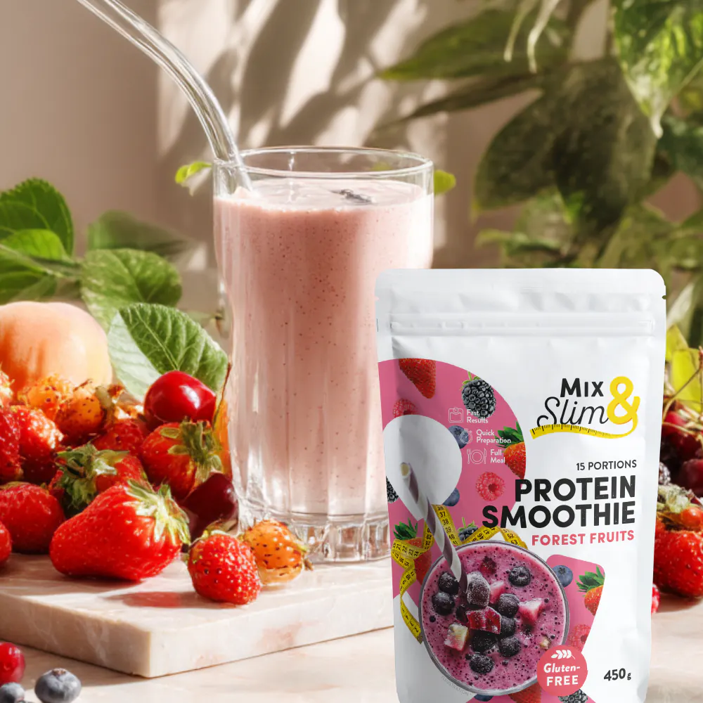 MixSlim Proteinové smoothie lesní ovoce 450g (15 porcí)
