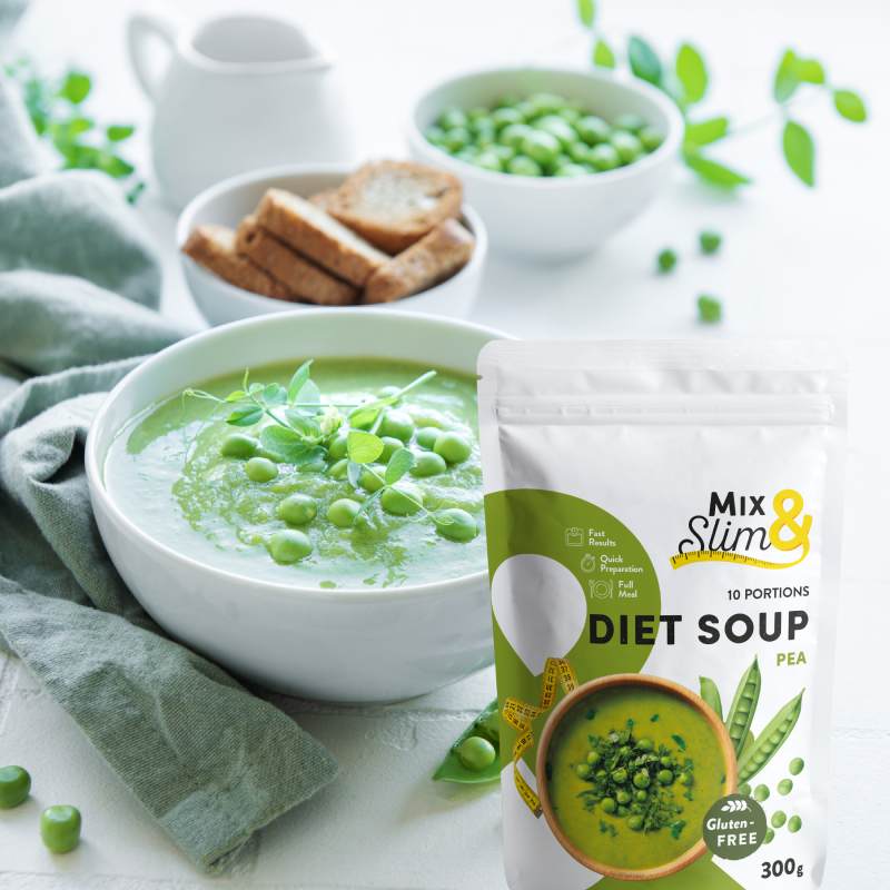 MixSlim Dietní polévka hrášková 300g (10 porcí)