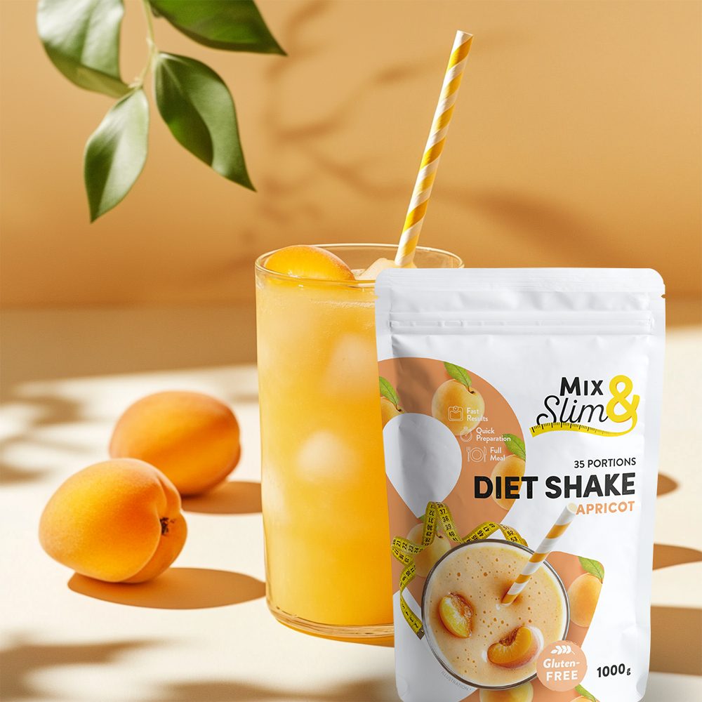 MixSlim Proteinový nápoj meruňka 1000g (35 porcí)